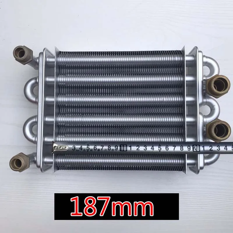 187MM Length Double Pipe Heat Exchanger For Vaillant Vanward BAXI ARISTON Gas Boiler Replacement