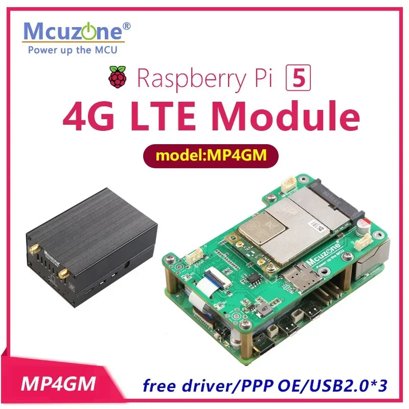 

(Модель: MP4GM)PCIE на USB 4G LTE miniPCIE для Raspberry Pi 5