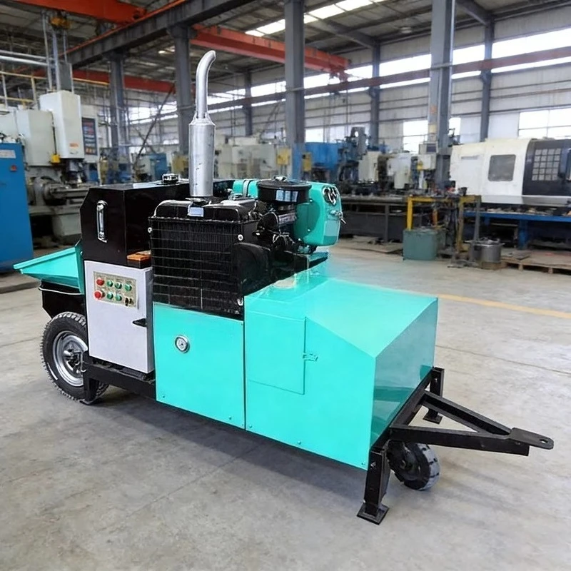 Portable Mini Concrete Pump Diesel Secondary Structural Column Delivery Machine