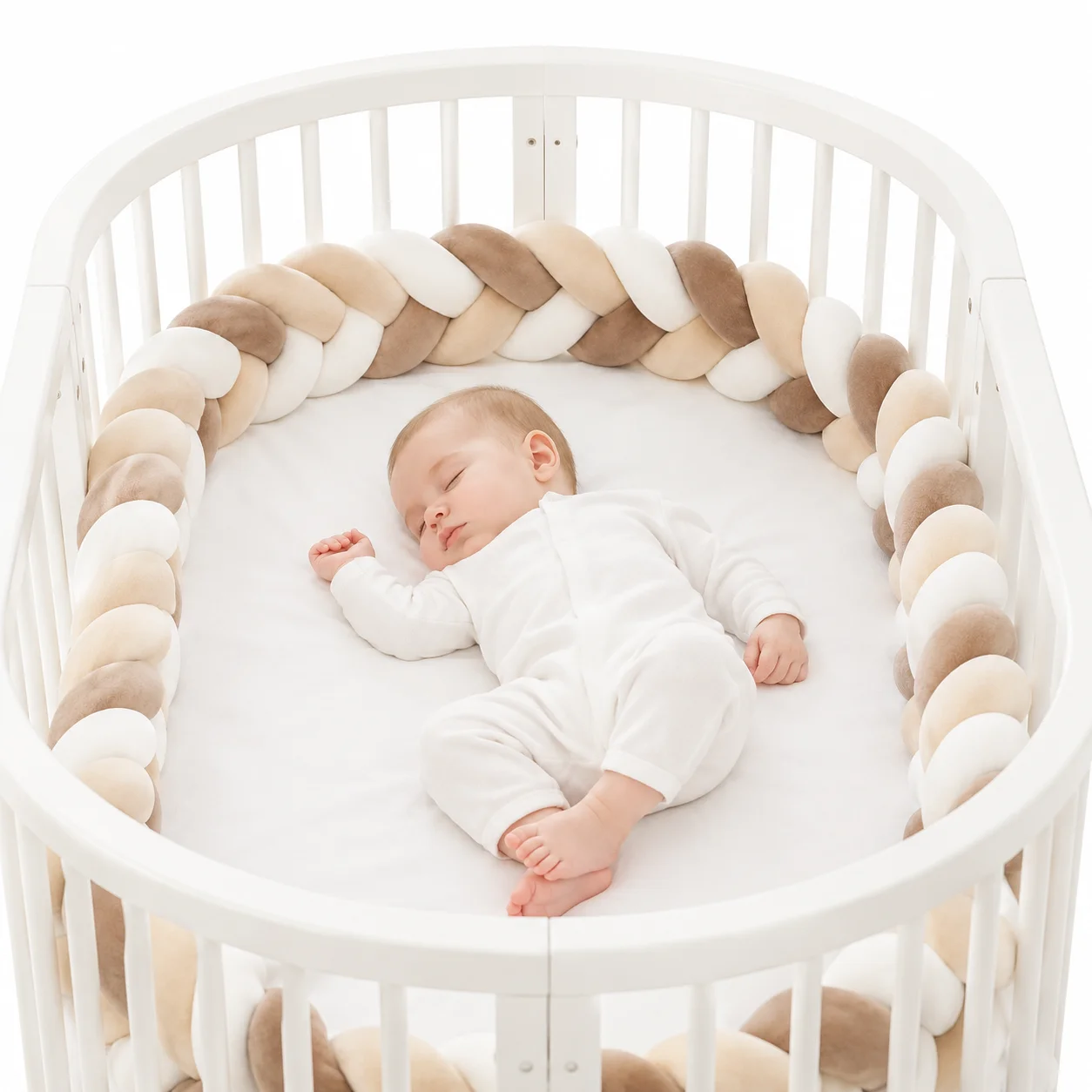 Bed Rail Toddler - Pare-chocs de lit noué à la
