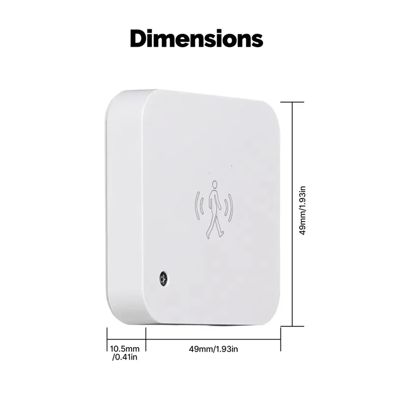 A41Z-Wifi Smart Human Presence Sensor Motion Motionless Detection Light Luminance Sensor Wired, App Notification