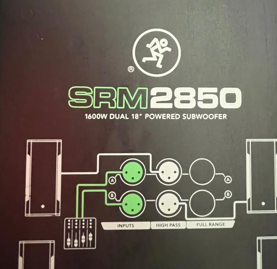 لوحة مضخم صوت لمرحلة كاملة المدى 1600 وات SRM 2850 مدخل XLR