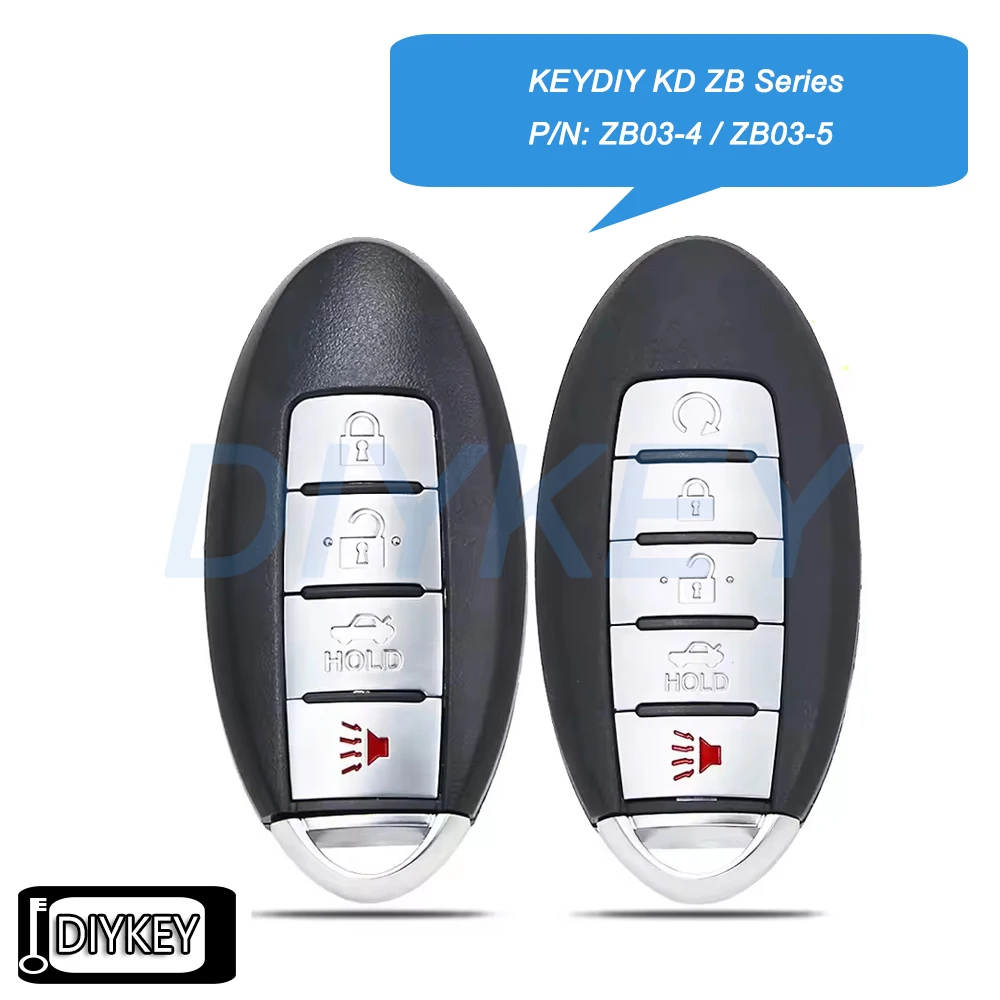KEYDIY KD ZB Series P/N: ZB03-4 ZB03-5 for Nissan Style Universal Smart Remote Key for KD-X2 KD-MAX Programmer