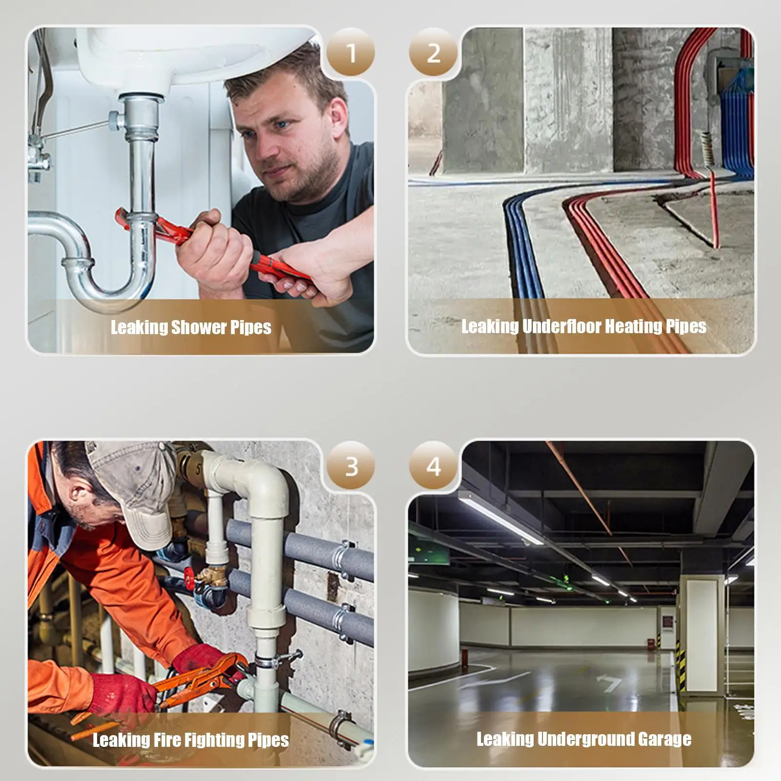 Water Detector Drip Monitor Device Underground Water Leak Detector For Home Bedroom Basement Kitchen Laundry Apartment
