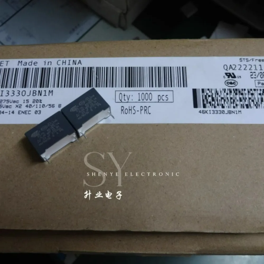 

20PCS AV R46KI3330JBN1M 0.33uf/275VAC 330nf u33 334 Brand new film capacitor 15mm thick: 8.8mm High: 11.7mm