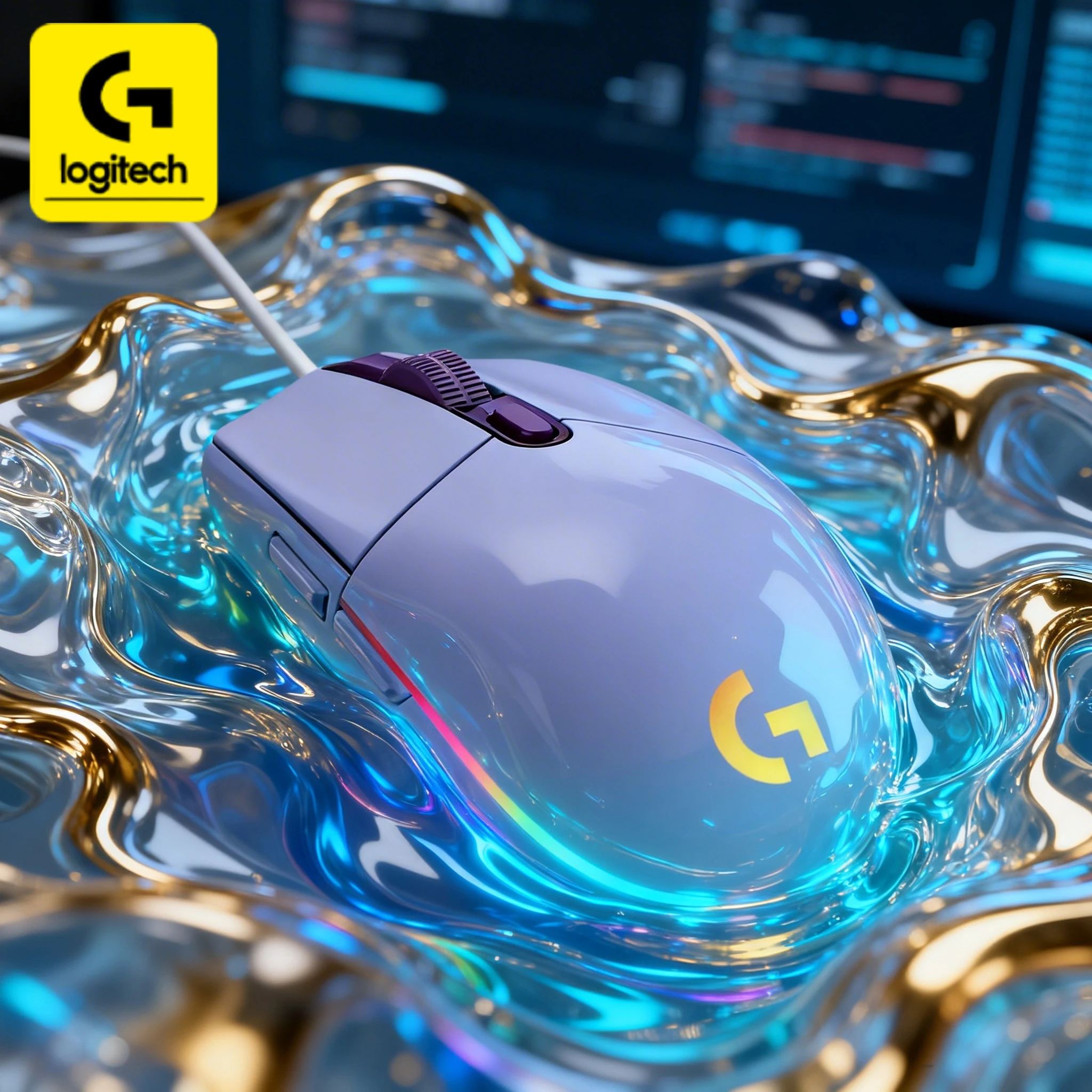 Logitech G102/G203/G402 RGB gaming mouse, featuring 8000DPI precise tracking and 6 programmable buttons