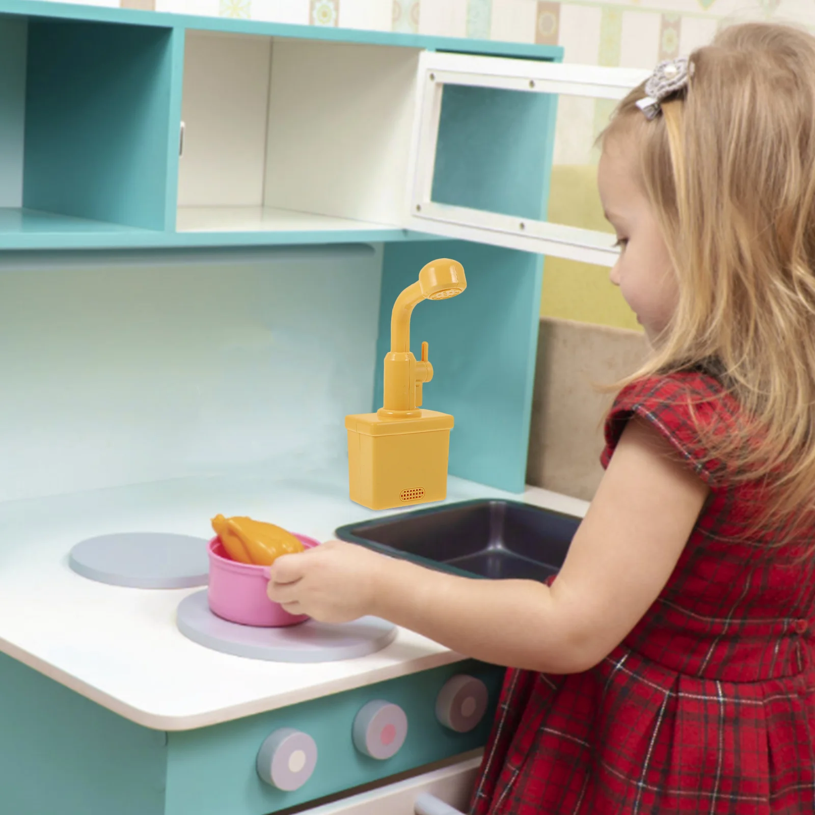 子供の食器洗い機のおもちゃプラスチックシミュレーション蛇口キッチンシンク子供野菜模造水ごっこ交換