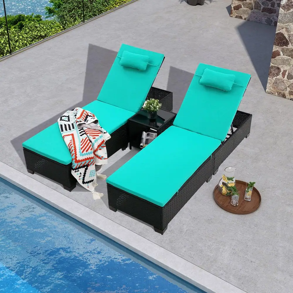 Pcs Patio Chaise Lo…