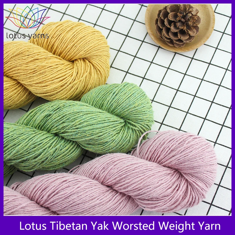 1*100g hank 100% Tibetan Yak Worsted Weight Hand Knitting Yarn