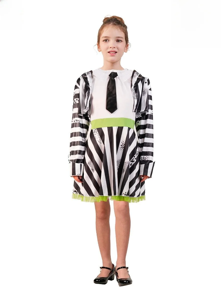 

Полосатый костюм клоуна на Хэллоуин для взрослых и детей, ролевой Plang, сценическое представление, косплей, трансграничный костюм для женского вечернего вечера...