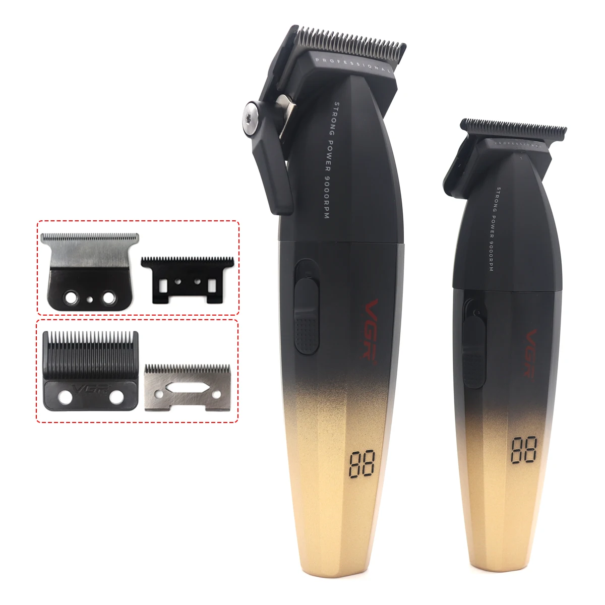 

VGR V003 V906 Professional Barber 9000RPM Motor 2500mAh Battery Trimmer Tool Electric Push Hair Clipper Oil Head Gradient