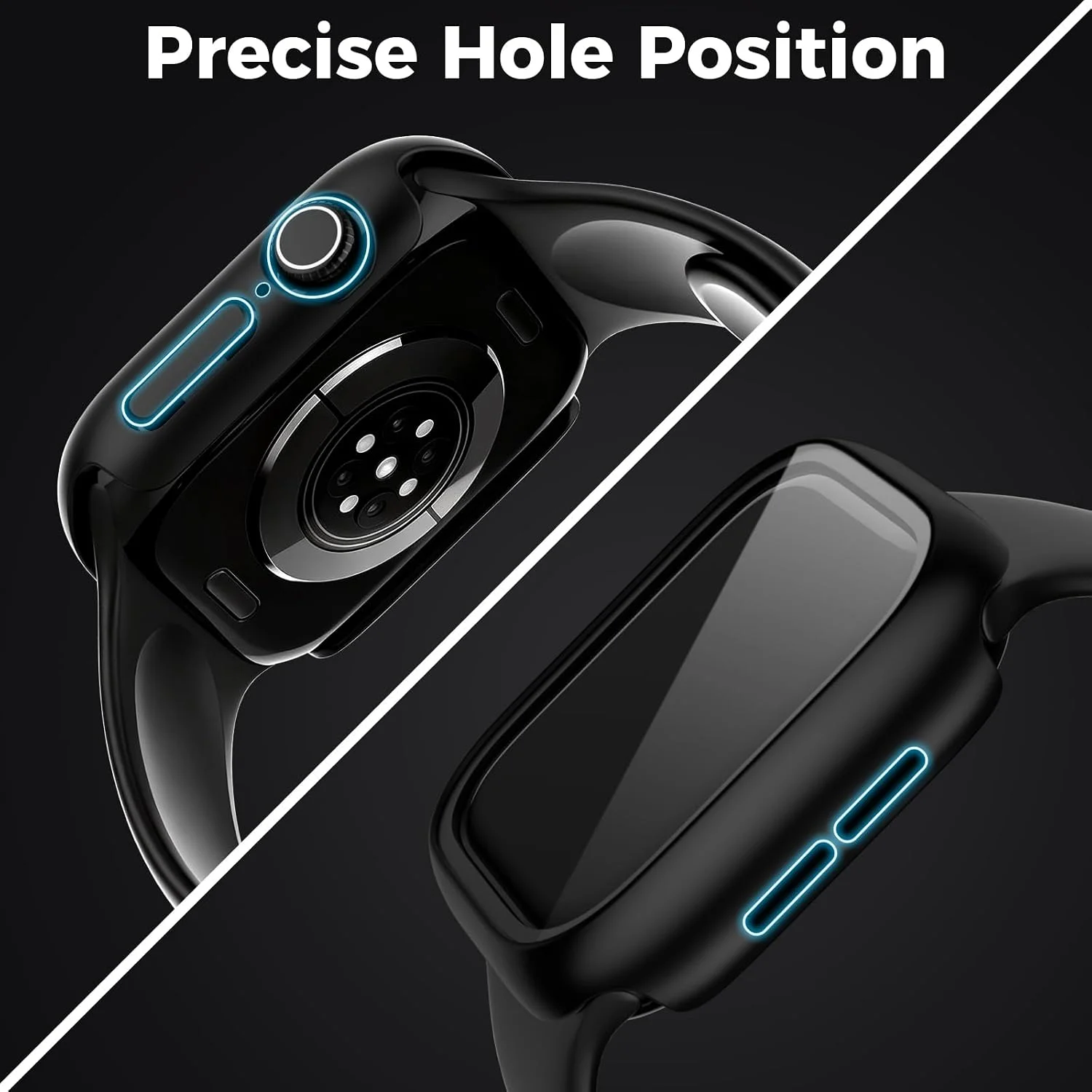 PC-Schutzhülle für Apple Watch 46 42 44 40mm 41mm 45mm 38mm Bildschirmschutz-Stoßfänger für iWatch Serie 12 11 10 9 8 7 6 SE 5 – Detail 10