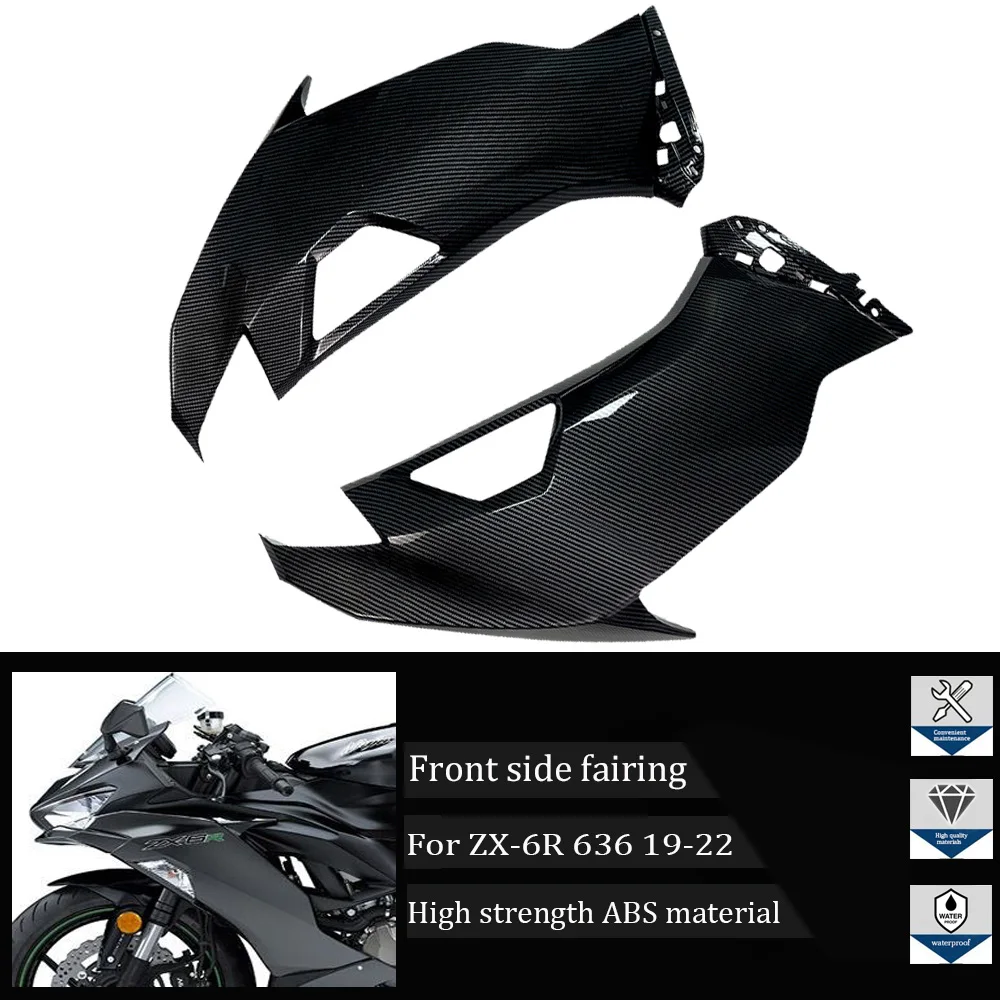 

Suitable for Kawasaki Ninja ZX-6R ZX-636 ZX6R ZX636 2019-2022 ABS Motorcycle body cover left and right side upper covers