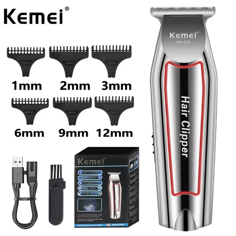 KEMEI Profession Hair Trimmer Electric Beard Trimmer for Men Hair Clipper Hair Cutter Machine Hair Cut Grooming Kit KM-032 image 3