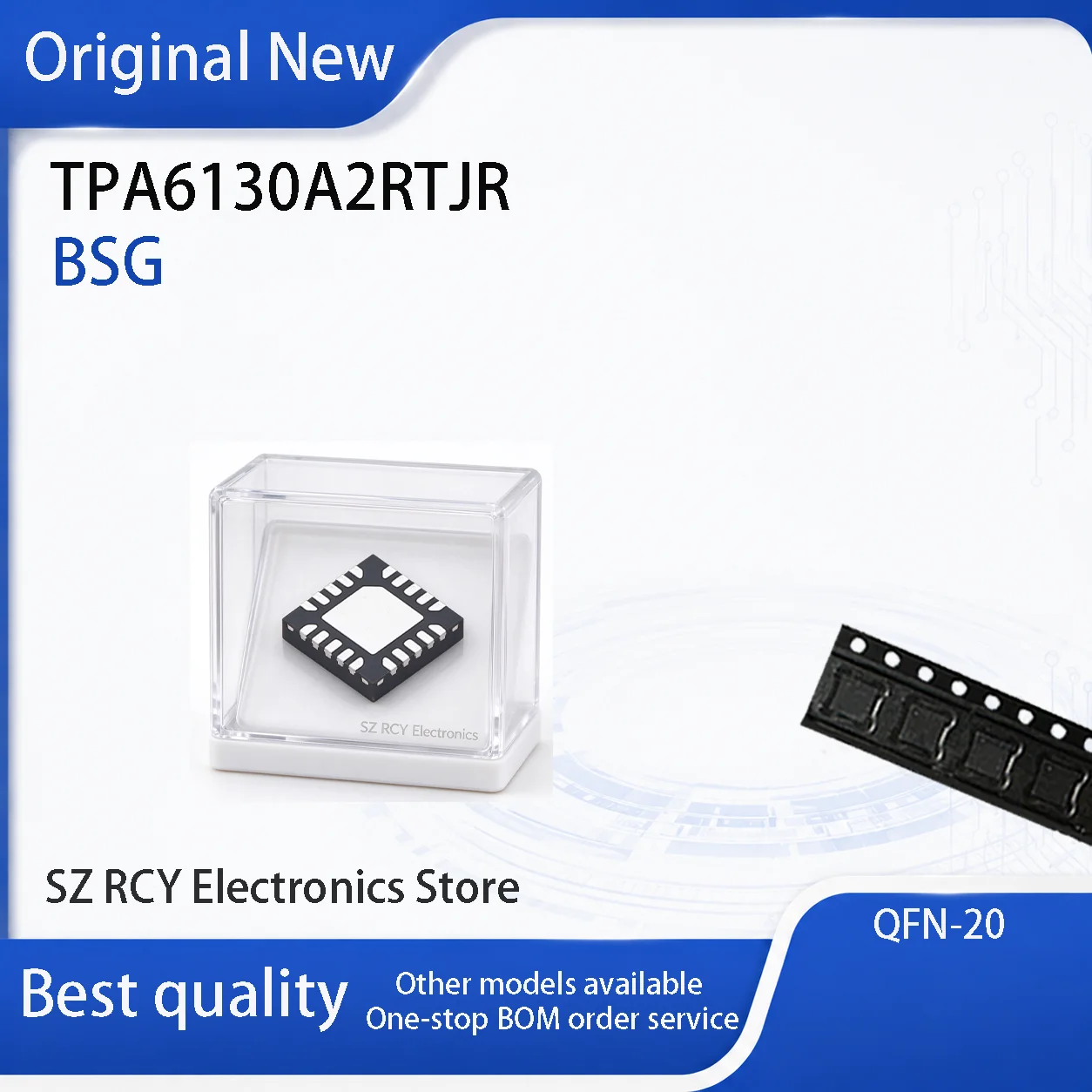 (5-30 PCS)NEW TPA6130A2RTJR TPA6130A2 TPA6130A Top Mark BSG QFN IC Chip