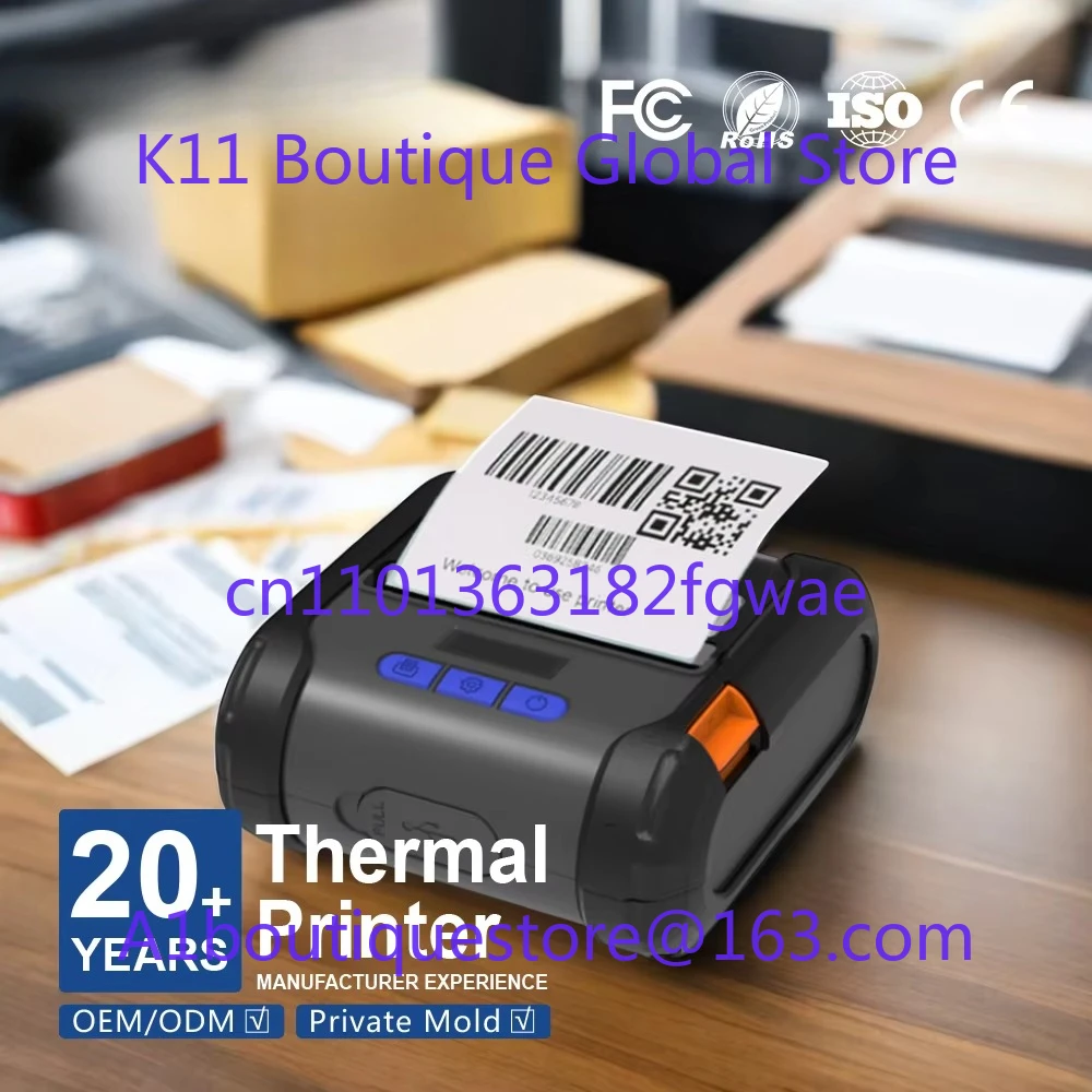 Mini Printer Portable Label Sticker Marking Printer High Speed
