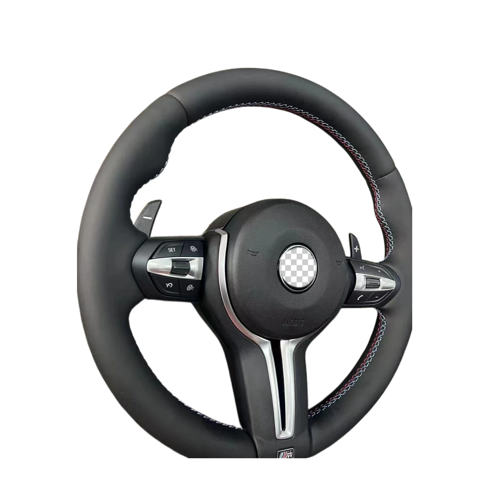 Leather M Performance Steering Wheel Fit for BMW M5 F10 F11 F18 M6 F06 F12 F01 F02 F30 F35 F15 Steering Wheel