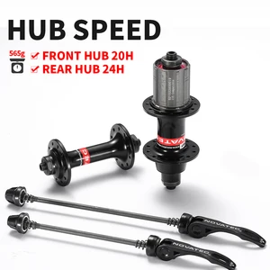 Novatec Roadbike -Hubs, Lochlagerwürfel, vordere 20 Strahlen, 24 -Strahlen hinten, kompatible 8 -Geschwindigkeit, 9 -Geschwindigkeit, 10 Kassettengeschwindigkeit, 20H, 24H 8 Hauptverkaufswürfel 20 hintere Löcher - №5