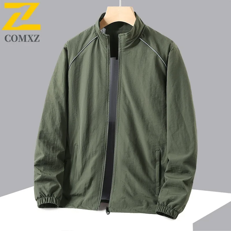 

Early Autumn Men's Baseball Jacket Trendy Lightweight Loose Fit Casual Coat Stylish Versatile Sports Office Outerwear New 2025