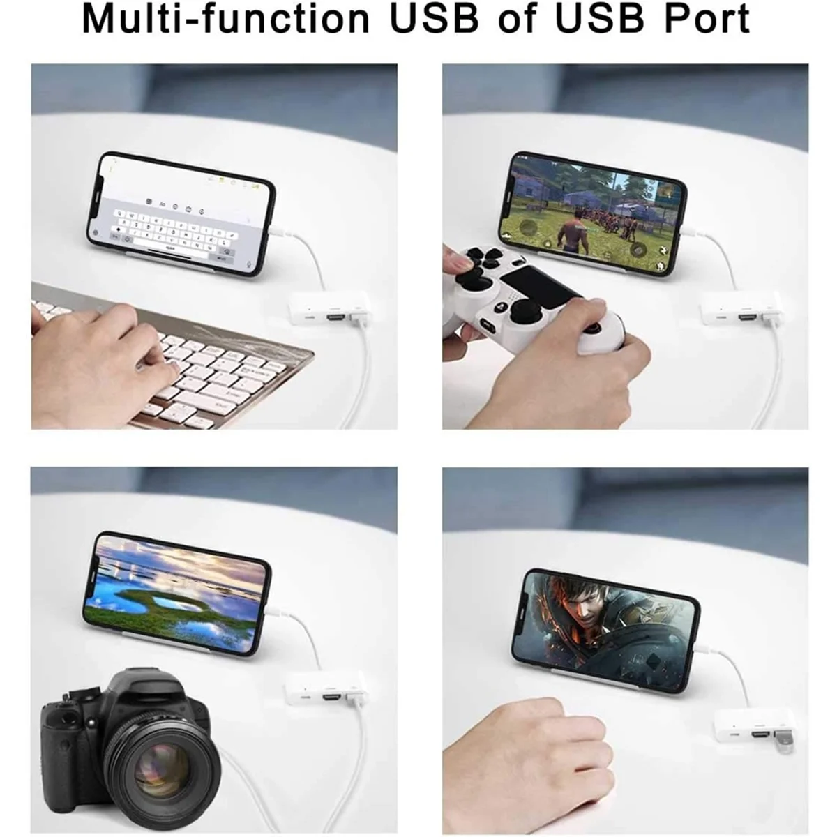 

2025+ -Compatible OTG Adapter for , Digital AV 1080P HD Adapter, USB OTG Cable and Charging Port