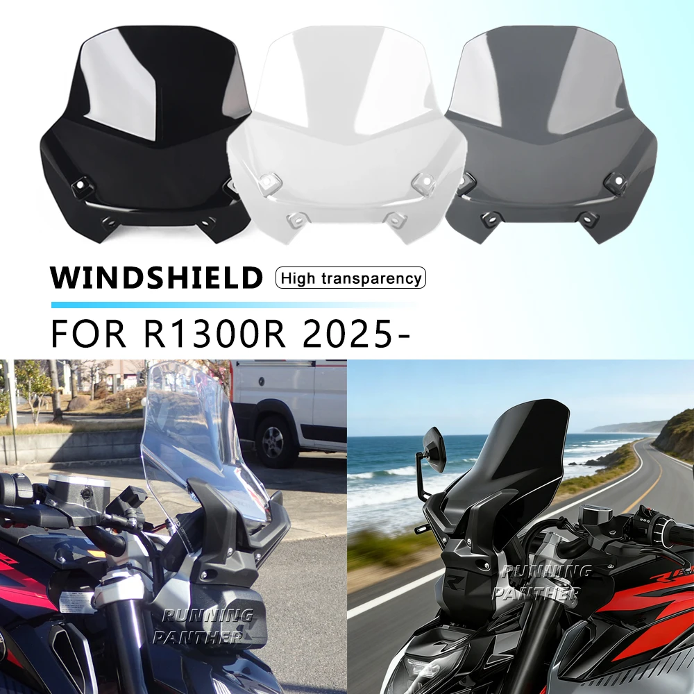 NEW Windshield Widening and increasing high-definition transparency For BMW R 1300 R r1300r 2025 - 2026 Motorcycle Accessories