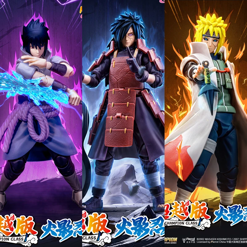 BLOKEES Original NARUTO Uchiha Madara Sasuke Namikaze Minato Serie CHAMPION CLASS Flash ‌ Figuras de Acción Armables, Juguetes Modelo