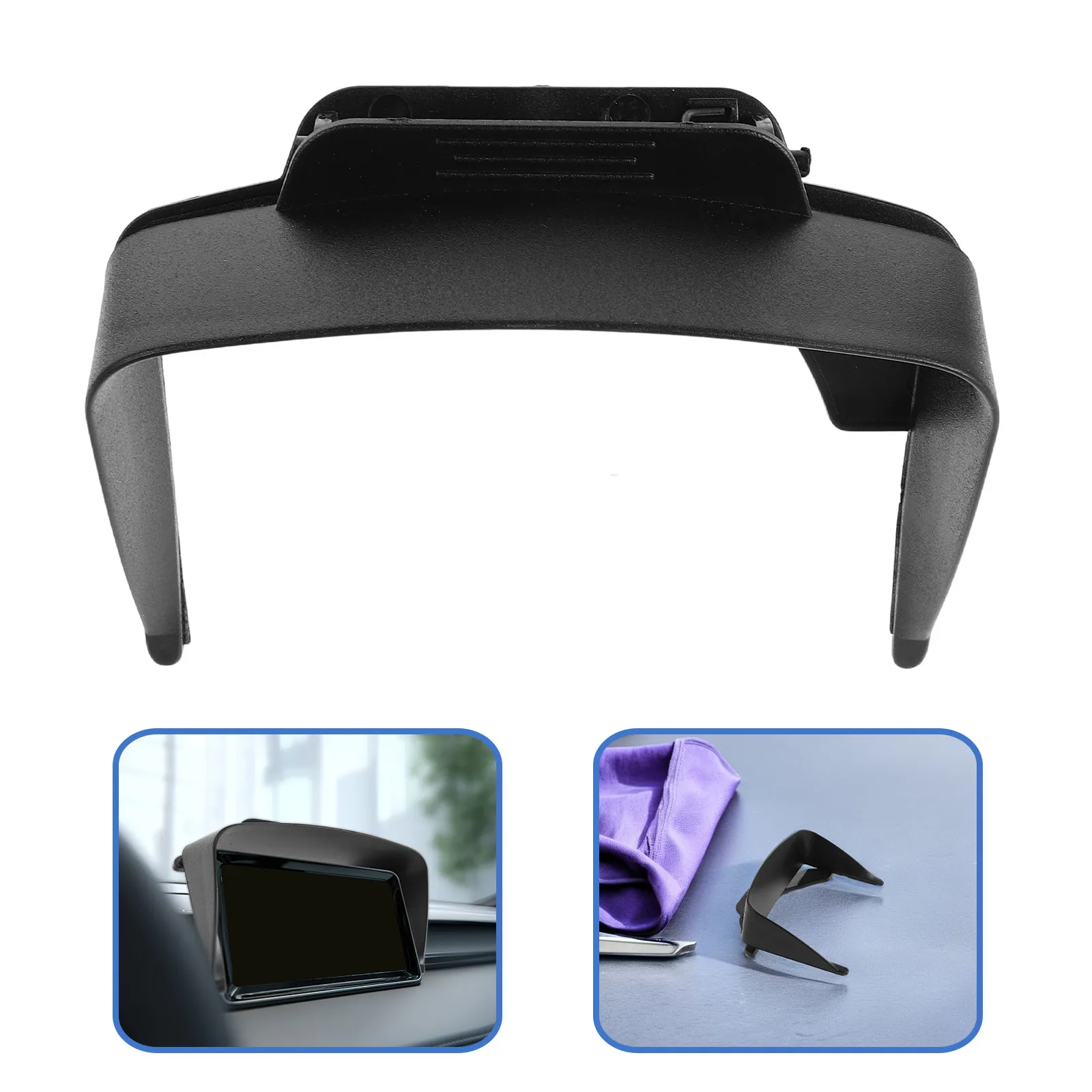 Car Navigation Sun Shade Anti-Glare Visor Screen Protector 5 Inch Vehicle Navigator Dash Display Sun Block Safety Driving