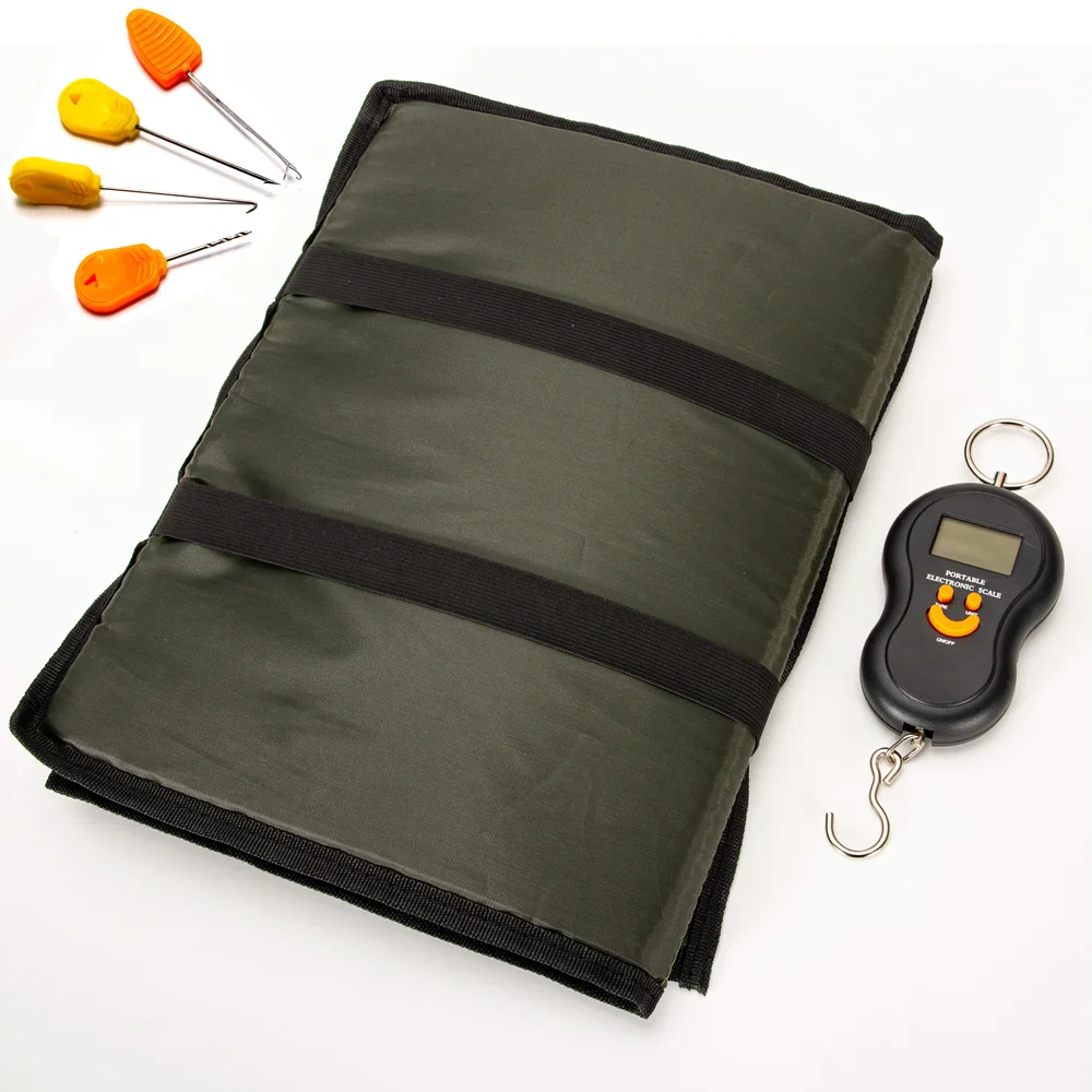 

Multipurpose Foldable Carp Fishing Quick Pad Fish Unhooking Mat With 4pcs Baiting Needles Drill Set Fishing Scale For Outdoor