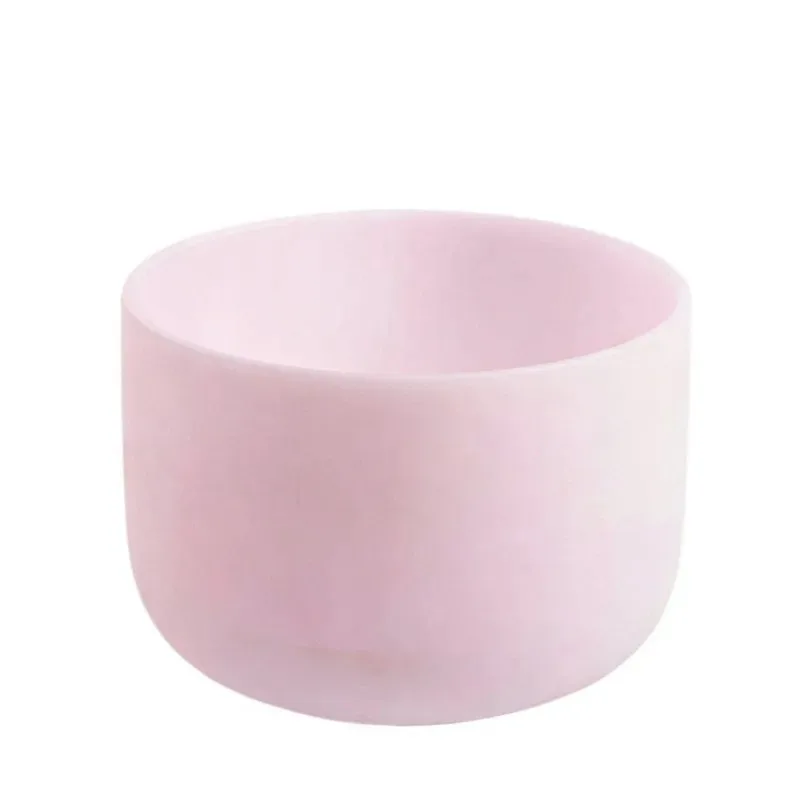 Crystal Singing Bowl 6-12 Inch Pink Sound Bowl 7-piece Set Sound Healing Singing Bowls Meditation Natural Crystal Sound Bowls