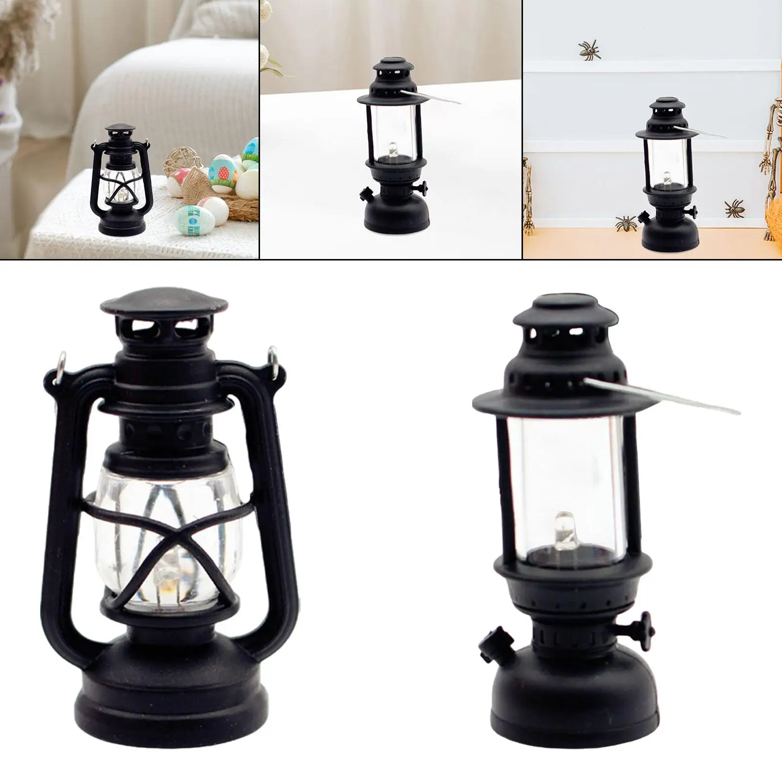 Dollhouse Furniture Lantern, Multiuse Presentes, Doll House Decor, Photo Prop, Birthday Home Shop, Banheiro, Sala de Jantar