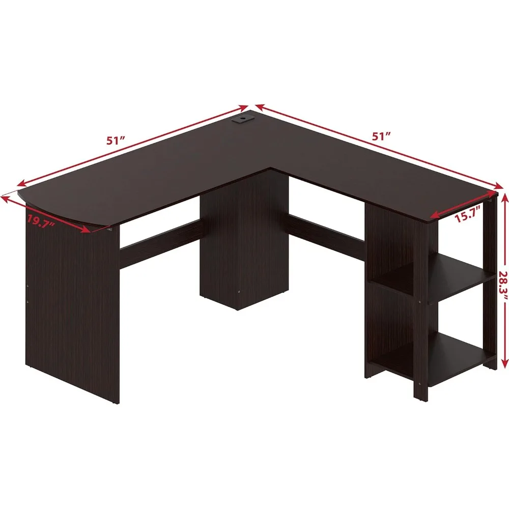 L-förmiger Home-Office-Holz-Eck schreibtisch