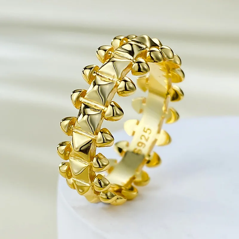 New European and American S925 Silver Plated Ins Style Diamond Ring Fashion Jewelry Romantic Series