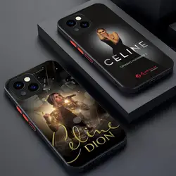 Singer Celine Dion Phone Case Matte Transparent For 16 15 IPhone 12 11 13 Pro Max X XR XS 8 SE Mini Plus Back Cover