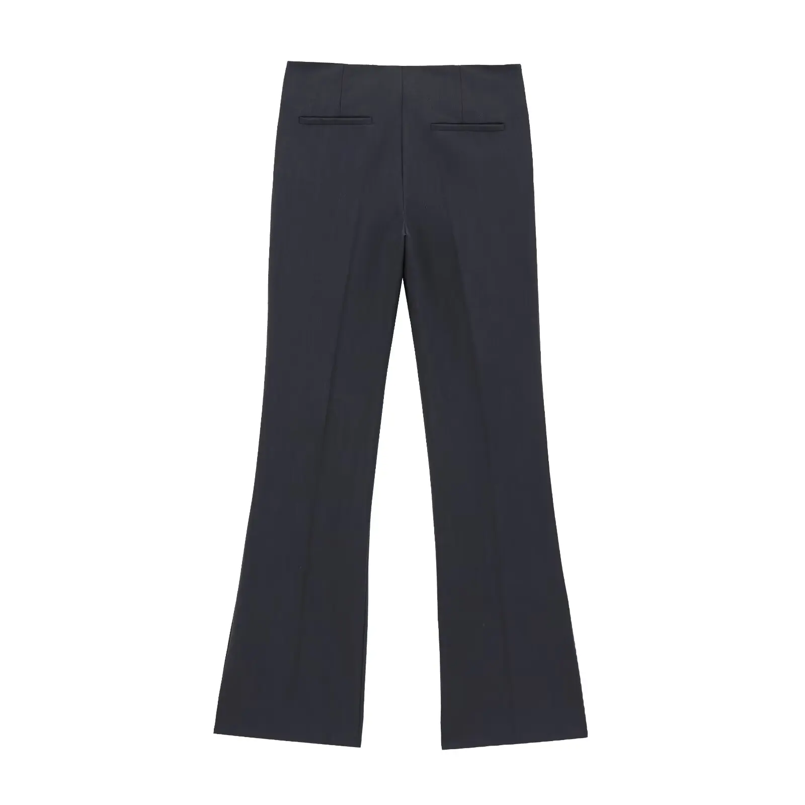 Jenny&Dave French Fashion Button Decoration Flare Pants Suit Pants Women Casual Trousers Minimalist Coummuter Pants