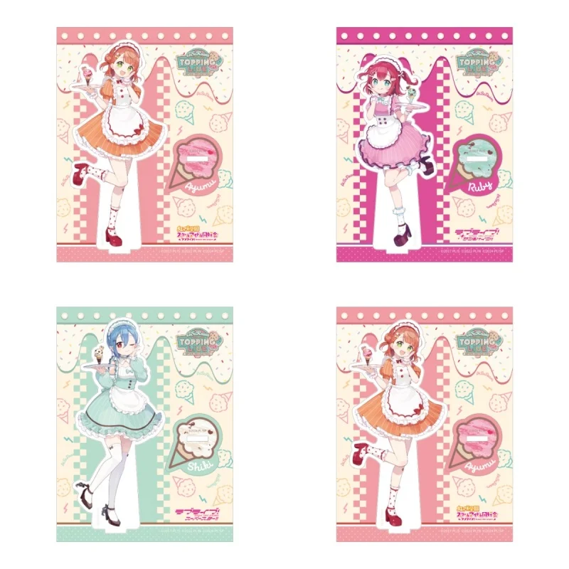 ¡Ama vive! ¡¡Sol!! Personajes de Anime Ayumu Uehara Ruby Kurosawa Shiki Wakana serie de helados soporte acrílico modelo ornamento