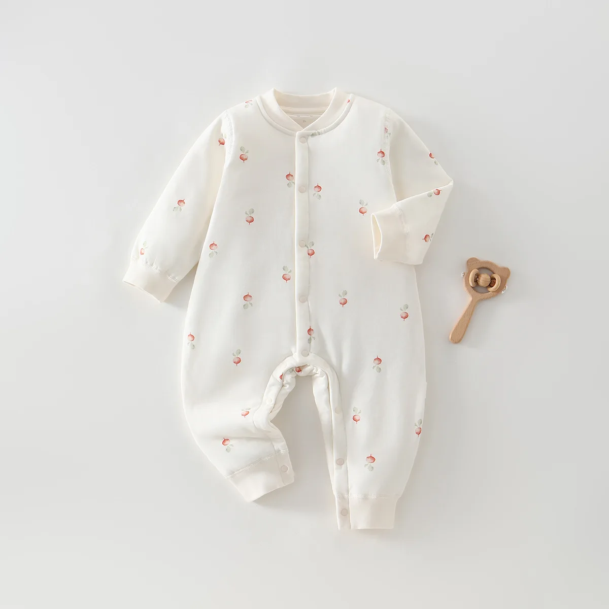 6-24M New Autumn Baby Bodysuit Floral Print Long Sleeve Romper For Boys Girls Cotton Infant Jumpsuit Daily