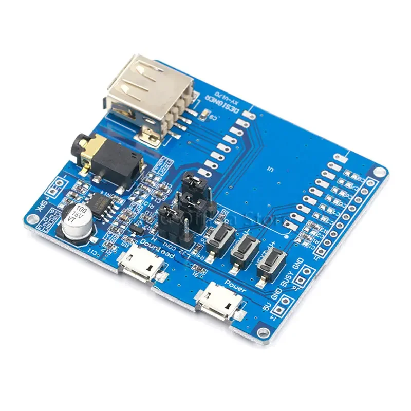 Mini Modulo Lettore MP3 + Voice Controller Shield Audio Scheda Vocale di Sostegno Per Carta di DEVIAZIONE STANDARD Della Carta di TF Per XY-V17B