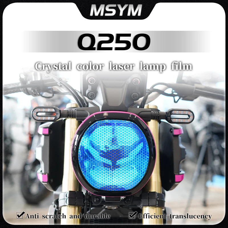 

For VOGE Q250 Q 250 q250 q 250 Honeycomb laser film headlight transparent film protective sticker modification accessories