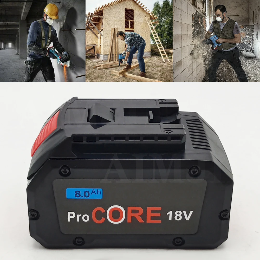 21700 نموذج أداة السلطة بطارية ProCORE 18 فولت ليثيوم أيون 8AH المهنية تبديل البطارية لبوش BAT609 BAT618 مع BMS
