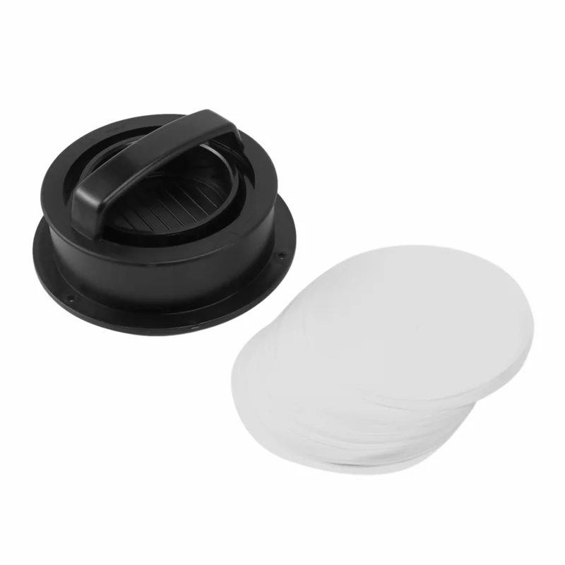 ABXF-3X 3 в 1 Пресс для гамбургеров Patty Фаршированный гамбургер с 360 шт. Бумаги с антипригарными ползунками Пресс для говядины - черный