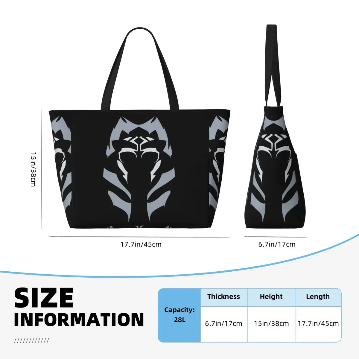 Ahsoka Storm Beach Tote Bag Deporte Gimnasio Yoga Duffle Bolso grande Bolsa de viaje para mujer Bolsa de fitness