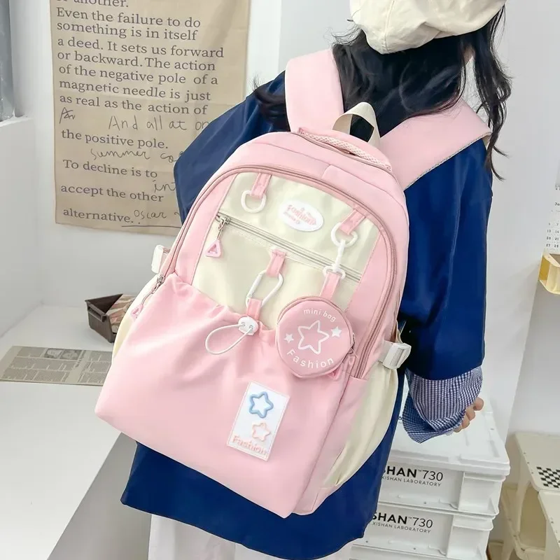 Niedlicher Mädchen-Rucksack mit hoher Schönheit, 2024, neue Gymnasiasten und Mittelschüler, Rucksack mit großer Kapazität, Mochilas Escolares