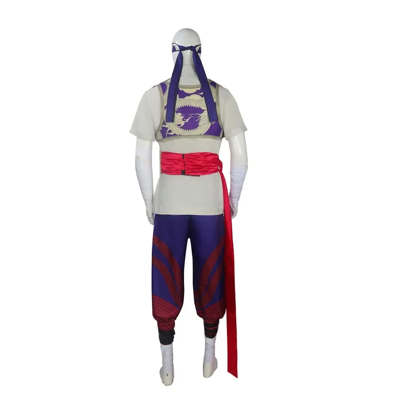 Disfraz de Liu Kang, Dios del Fuego, de Mortal Kombat, para Cosplay, Uniforme de Combate, Halloween, Fiestas, Roleplay, Com Con, KK56Carnival.OJ