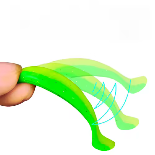 Fishing Lure 55mm 70mm 90mm T Tail Worm Soft Bait Jigging Wobblers Tackle Bass Pike Artificial Silicone Swimbait - Image 4