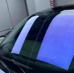 50cmX3m 75% Chameleon Car Tint Film High Quality Window Light Blue Color Change Solar Sticker