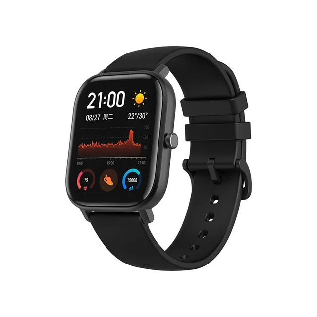 

Global Version NEW GTS Smart Watch 5ATM Waterproof Swimming Smartwatch 14Days Battery Music Control for IOS Phone