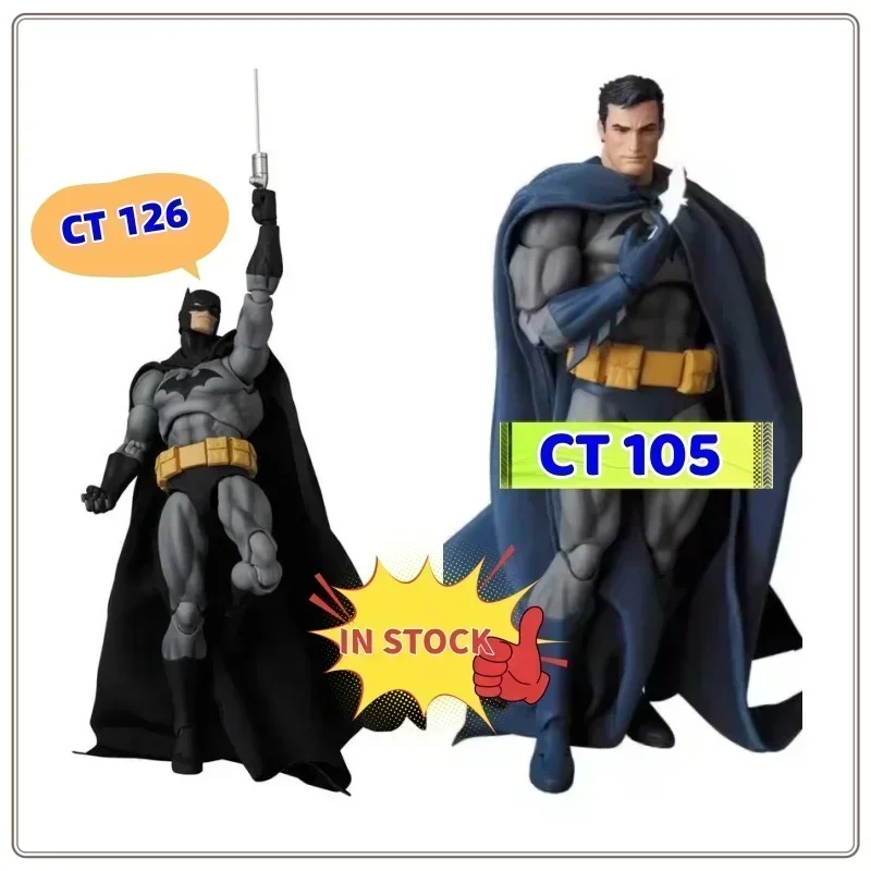 

2026 IN stock Top Selling Mafex 105 Bat Man Hush Blue & Black Anime Action Figure Figurine Model CT Toys Gift for Collectors