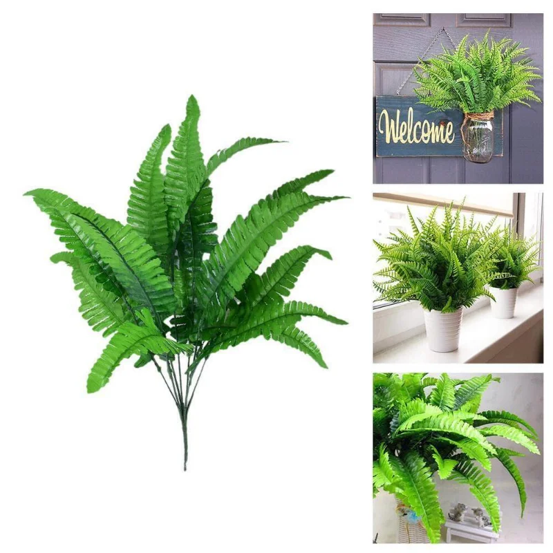 

Artificial Fake Fern Grass Persian Leaves Plant Flower Deco