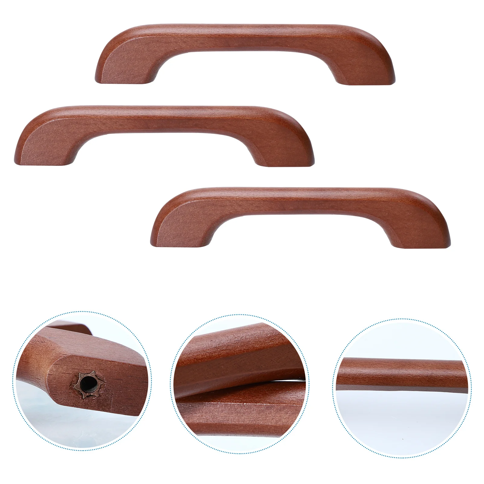 

6pcs Drawer Pull Wooden Cabinet Handle For Furniture Drawer Knob Replacement Storage Box Pull Household Cupboard Handle