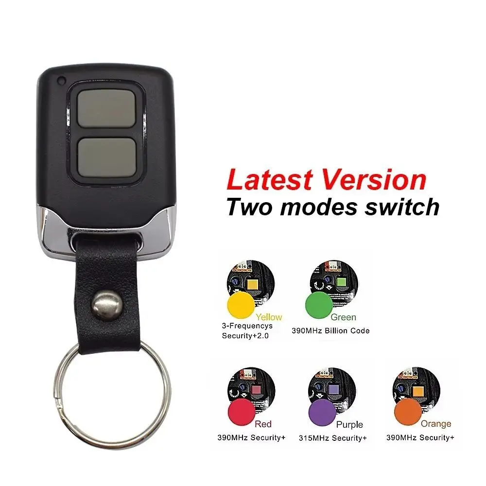 

433.92MHz Garage Door Remote Control Lightweight Portable Remote Control Transmitter Anti Theft Easy To Carry Garage Door Opener